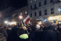 Wiece poparcia dla Ukrainy w Polsce