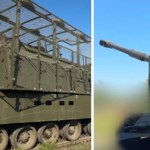 Więcej klatek! Rosja w panice chroni systemy 2S19M2 Msta-S