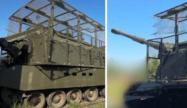 Więcej klatek! Rosja w panice chroni systemy 2S19M2 Msta-S