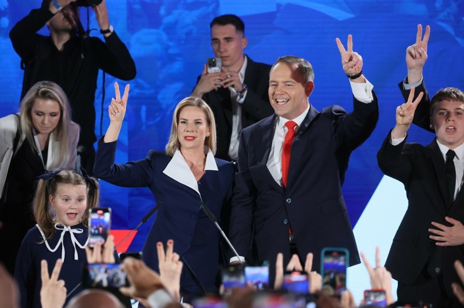 Wieczór wyborczy Karola Nawrockiego /Pawel Wodzynski /East News