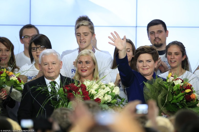 Wieczór wyborczy Prawa i Sprawiedliwości /Andrzej Iwańczuk/Reporter /East News