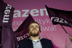 Wieczór wyborczy w sztabie partii Razem