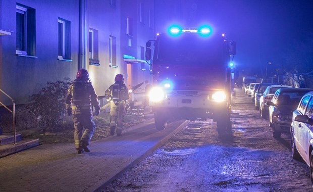 Wieczorny pożar w Gliwicach. Jedna osoba trafiła do szpitala