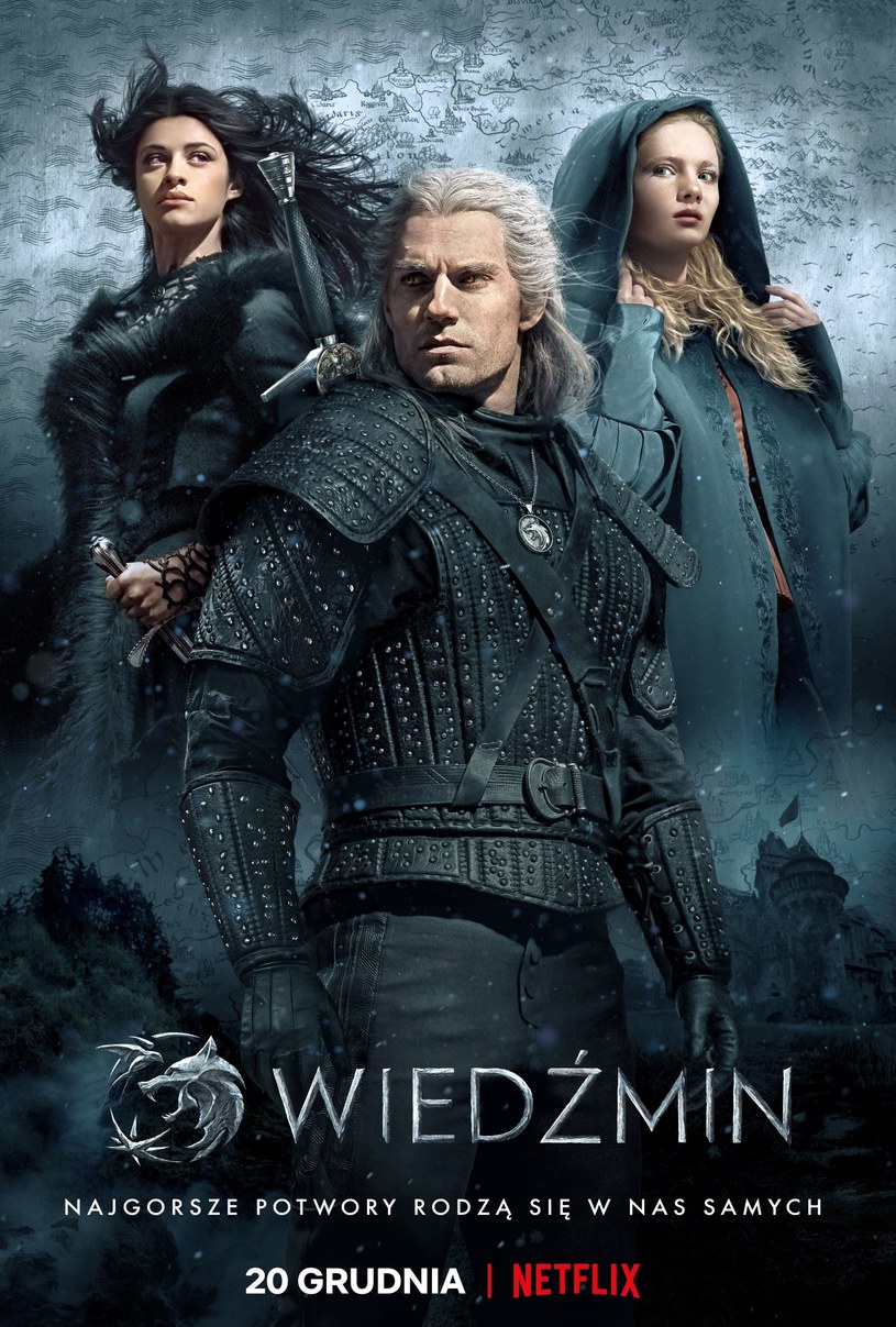 Wiedźmin - oficjalny plakat serialu /materiały prasowe