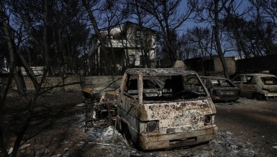 Większa liczba ofiar greckich pożarów. 25 osób wciąż uznaje się za zaginione