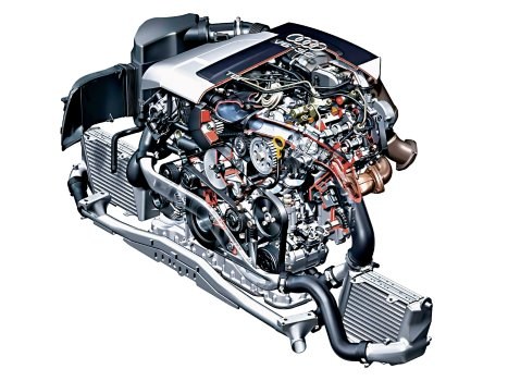 Większość silników 3.0 TDI (i wszystkie 2.7) ma pojedyncze doładowanie. Odmiana biturbo występuje na razie tylko w Audi A6, A7 i SQ5. /Audi