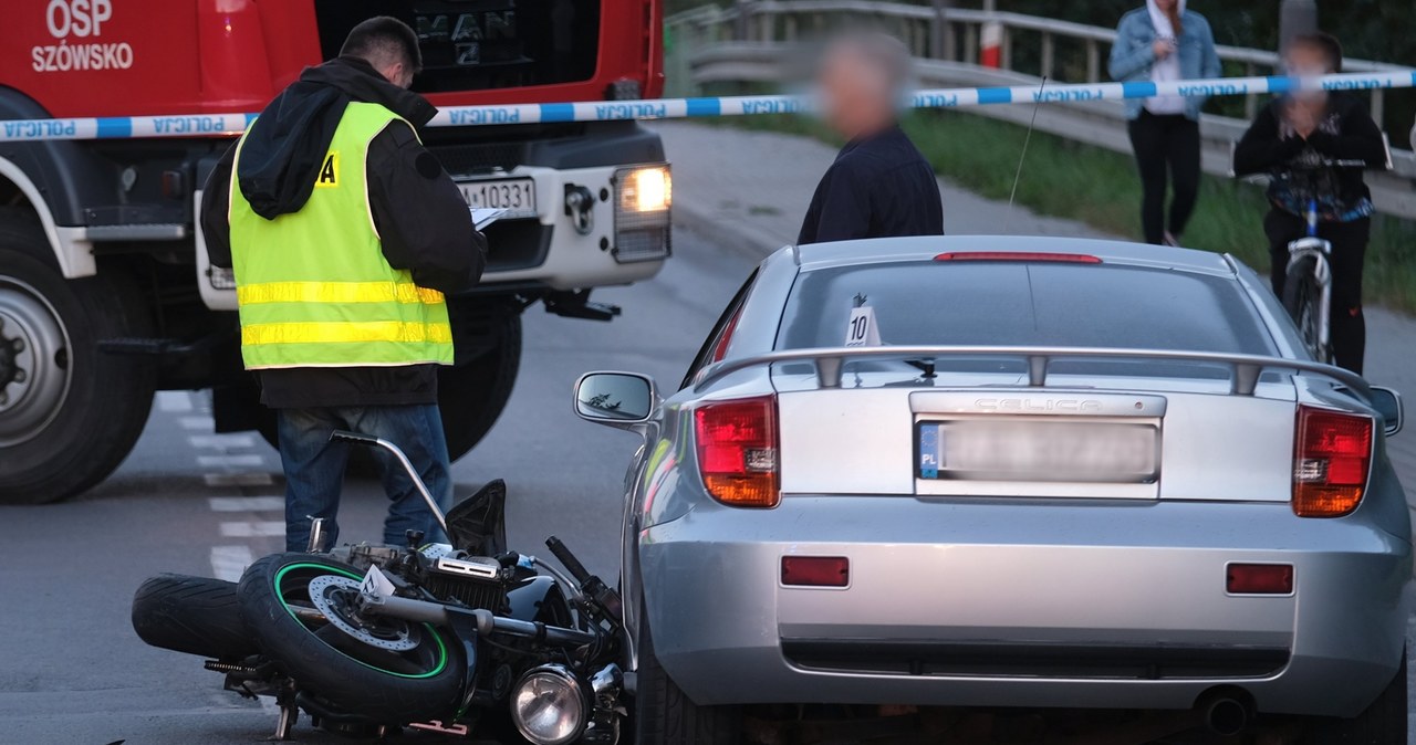 Wiele wypadków spowodowanych przez motocyklistów kończy się tragicznie /Łukasz Solski /East News