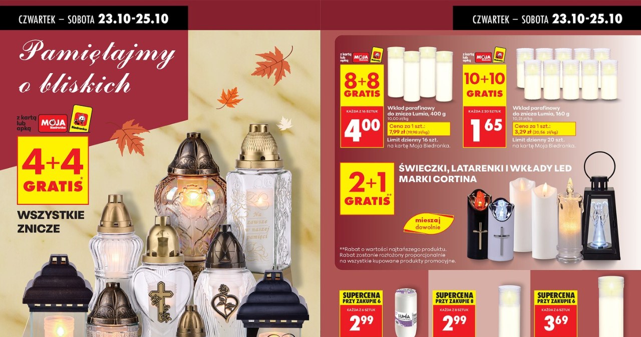 Wielka akcja Biedronki na Wszystkich Świętych /Biedronka /INTERIA.PL