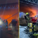 Wielka akcja strażaków w Skawinie. Zapaliła się hala magazynowa
