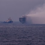 Wielka eksplozja. Płonie statek wyładowany gazem LPG