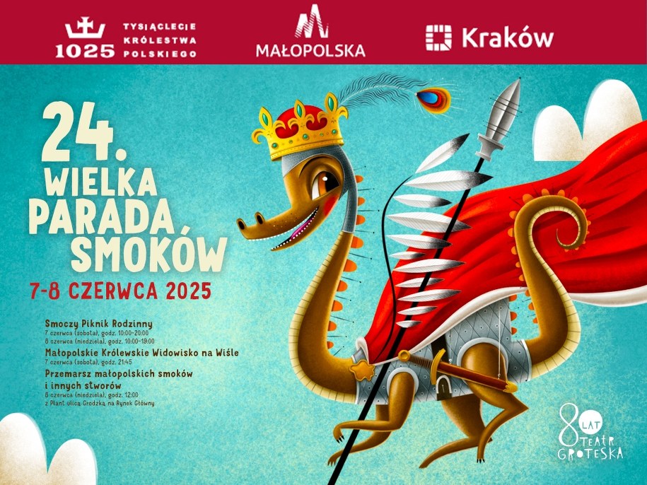 Wielka Parada Smoków odbędzie się w Krakowie 7 i 8 czerwca /Materiały prasowe