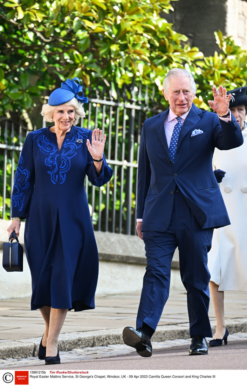 Wielkanoc 2023 Król Karol III i królowa Camilla /Rex Features/EAST NEWS /East News