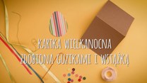 Wielkanocna kartka z guzikami