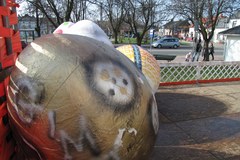 Wielki "koszyczek" wielkanocny w Konstantynowie Łódzkim