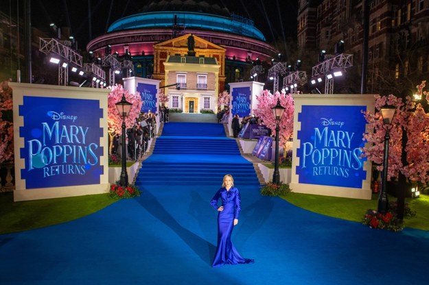 Wielki kinowy powrót słynnej niani Mary Poppins. Na zdj. Emily Blunt /Matt Crossick /PAP/PA