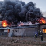 Wielki pożar koło Białej Podlaskiej. Płonęła fabryka zniczy