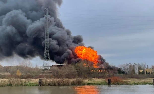 Wielki pożar magazynu z chemikaliami w Kędzierzynie-Koźlu