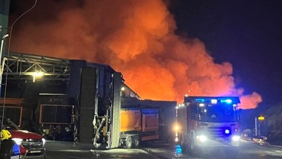 Wielki pożar odpadów pod Lublinem. Akcja może potrwać dni