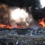 Wielki pożar wysypiska śmieci w Zachodniopomorskiem