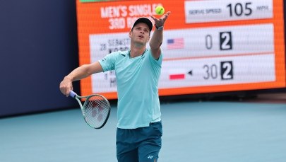 Wielkie emocje w meczu Hurkacza. Polak w 1/8 finału turnieju w Miami 