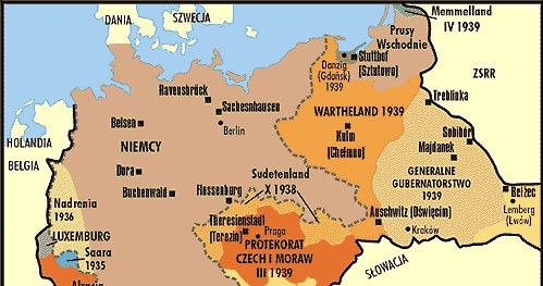 Wielkie Niemcy - wzrost do końca 1941 r. /Encyklopedia Internautica