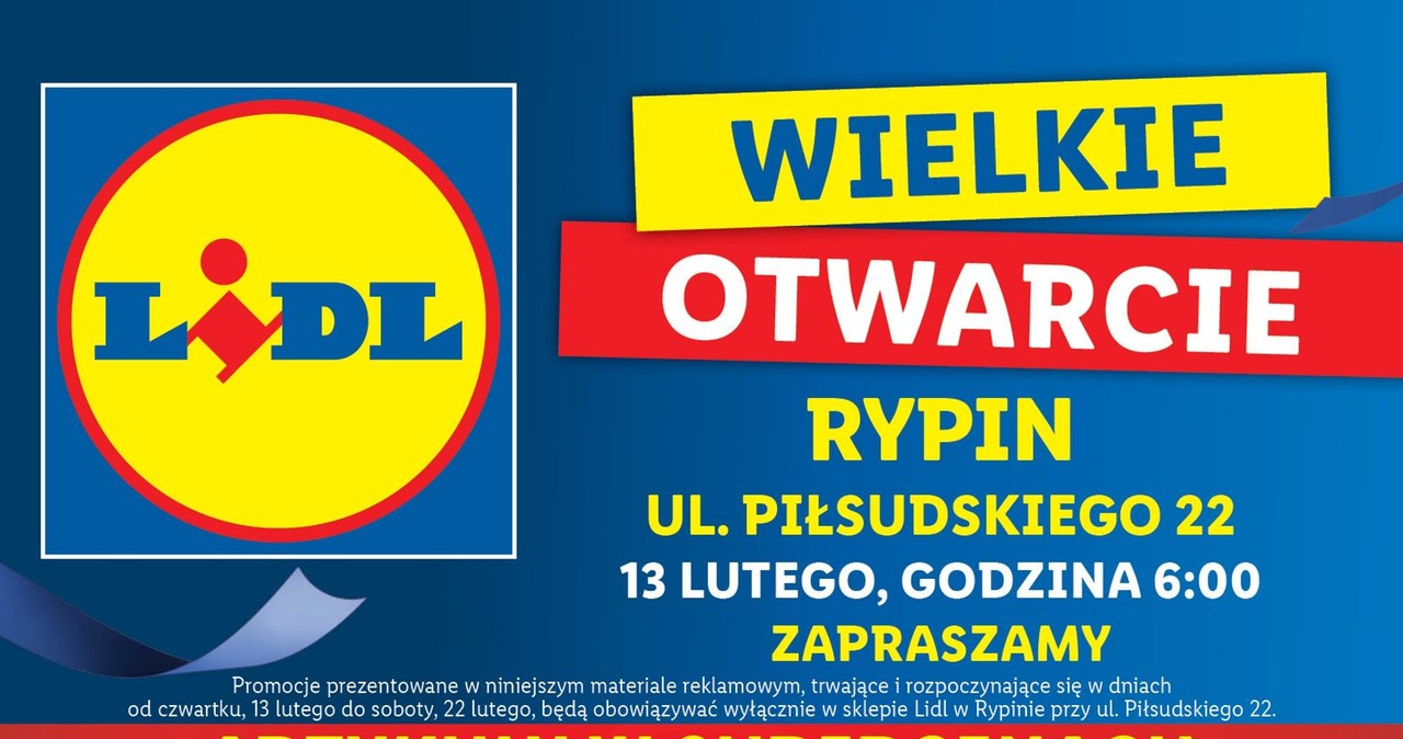 Wielkie otwarcie Lidla w Rypinie /Lidl - materiały prasowe /INTERIA.PL