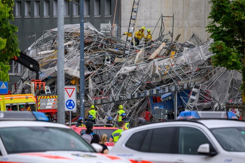 Wielkie rusztowanie nagle runęło. Tragedia w Szwajcarii