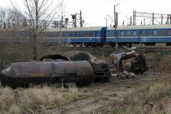 Wielkie sprzątanie po wypadku kolejowym w Białymstoku