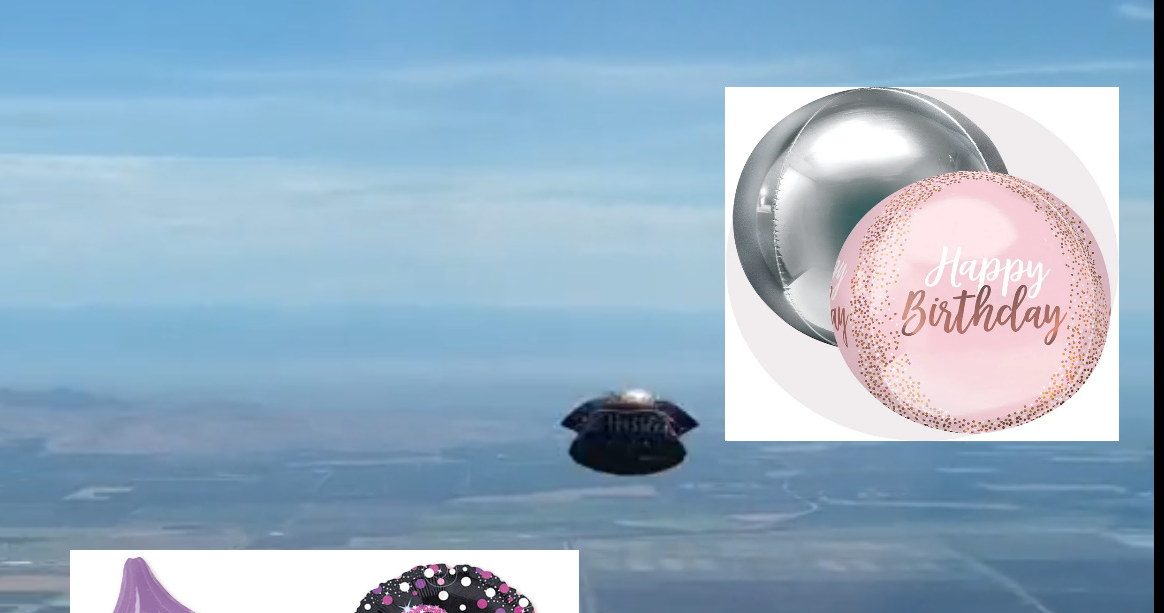 Wielu internautów uznało UFO za popularny balon firmy "Mylar Stars". /Twitter
