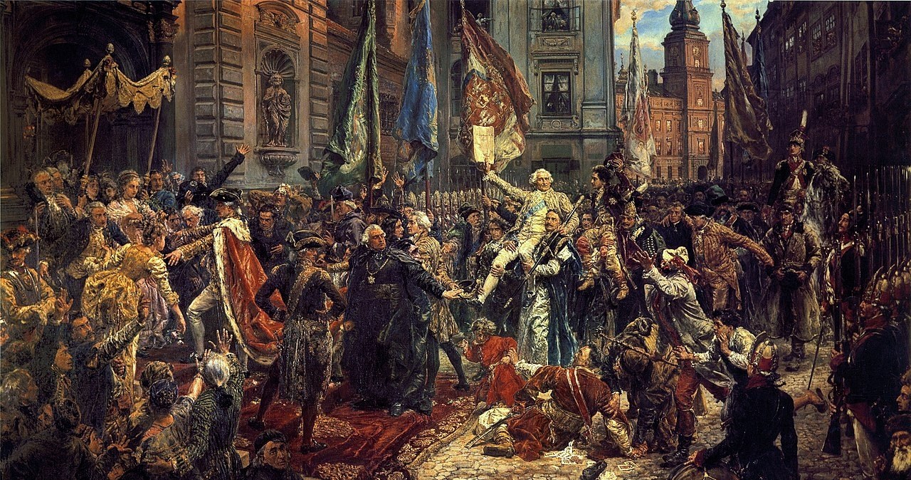 Wielu twórców podejmowało temat uchwalenia Konstytucji 3 maja, np. Jan Matejko namalował słynny obraz "Konstytucja 3 Maja 1791 roku" /Domena publiczna /Wikimedia