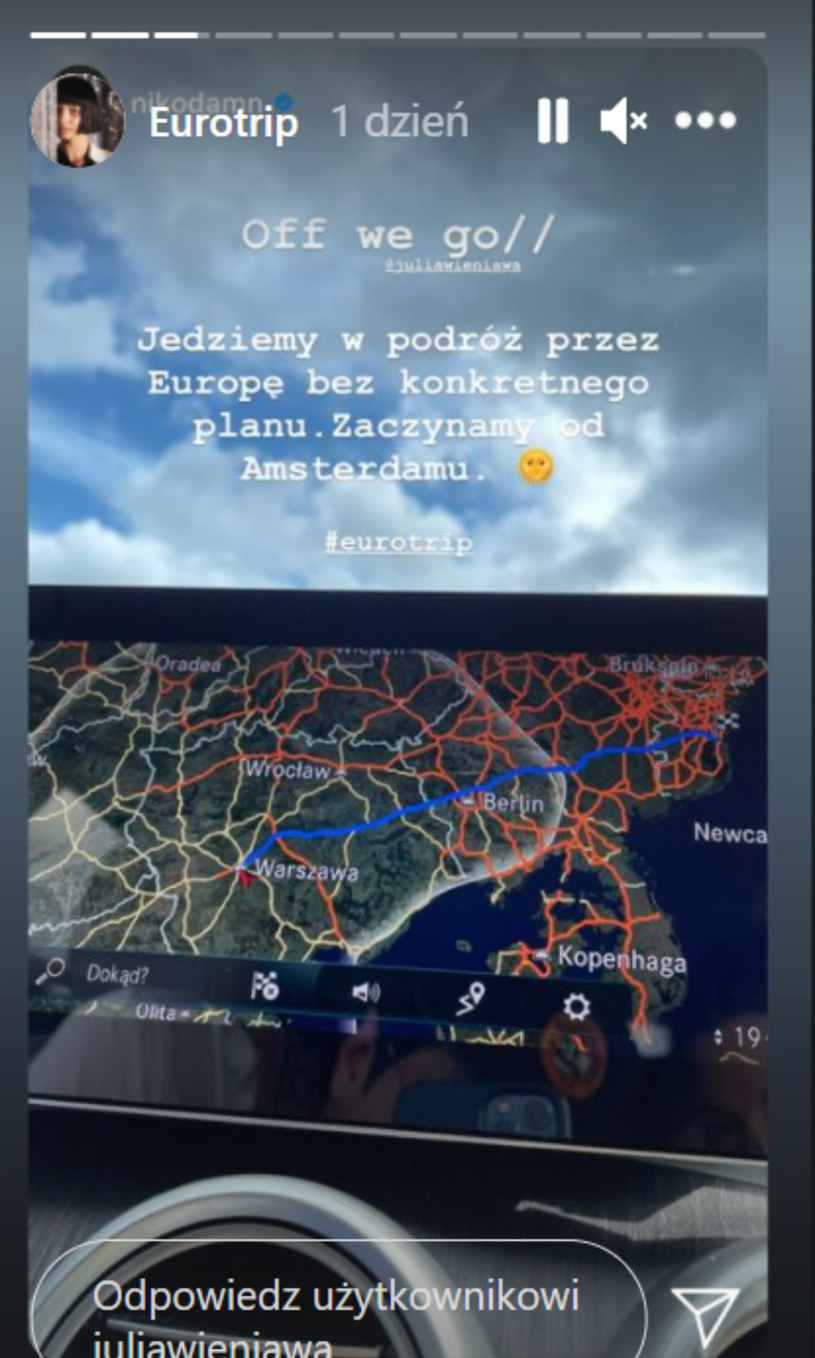 Wieniawa i Rozbicki podróżują po Europie, fot. https://www.instagram.com/juliawieniawa/ /Instagram