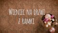 Wieniec na drzwi - ramka