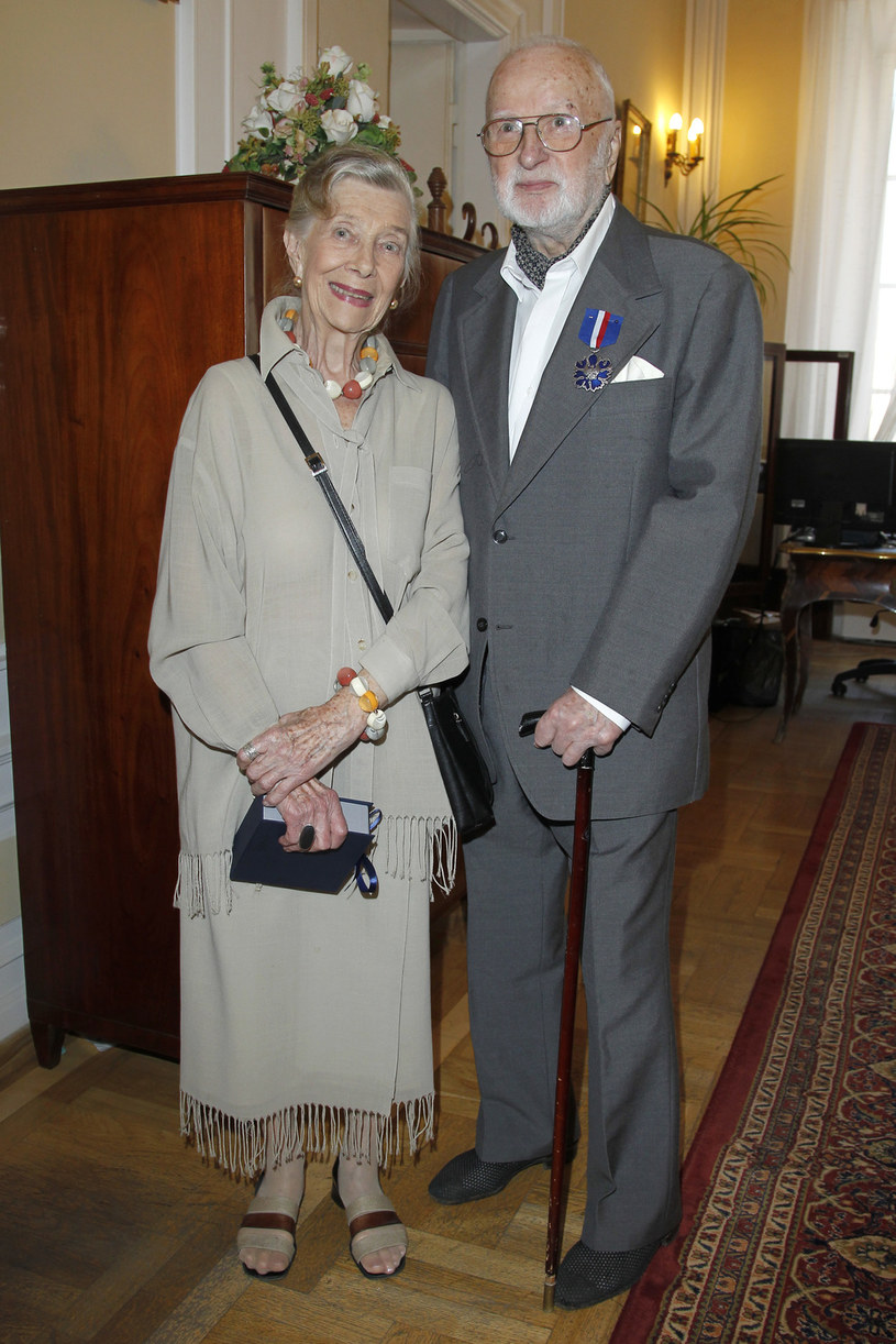 Wiesława Mazurkiewicz i Gustaw Lutkiewicz, 2012 rok / Engelbrecht /AKPA