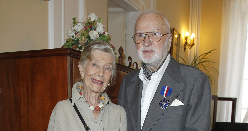 Wiesława Mazurkiewicz i Gustaw Lutkiewicz, 2012 rok / Engelbrecht /AKPA