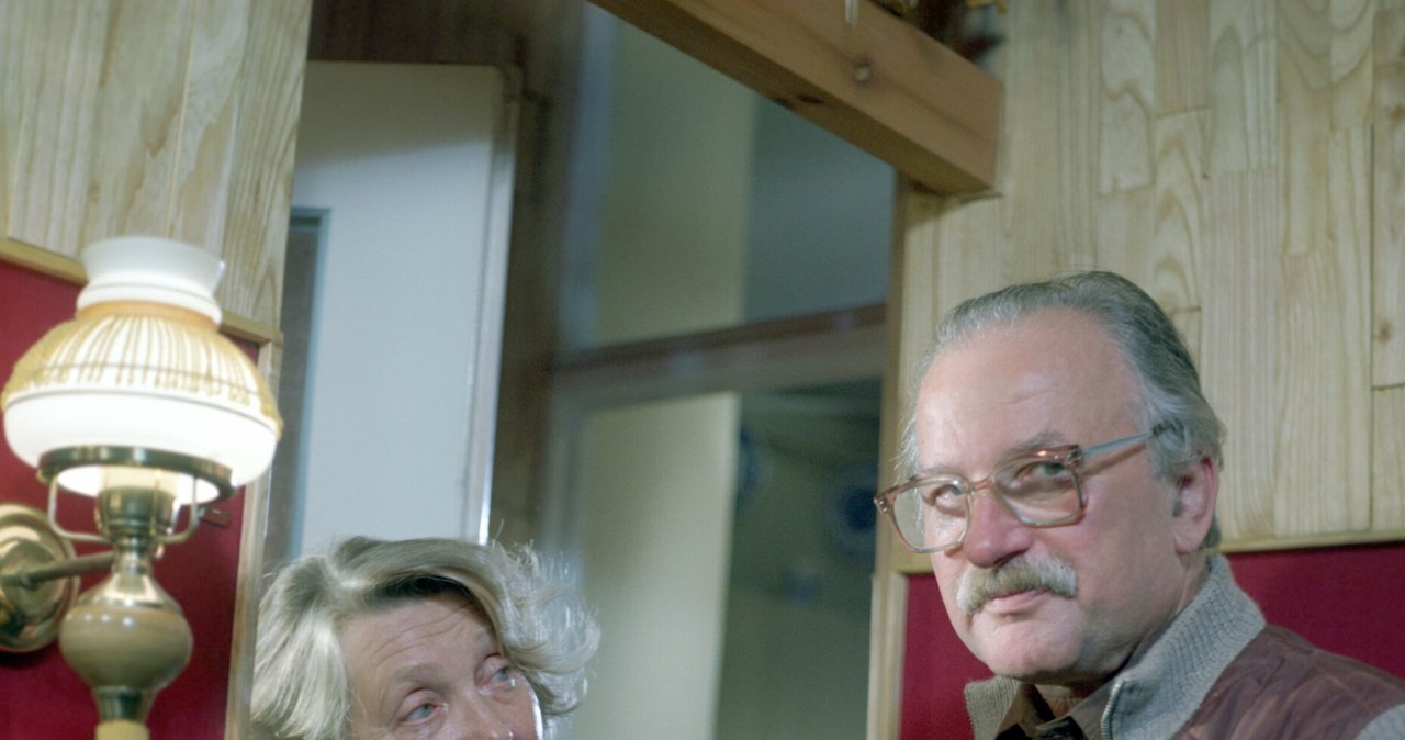 Wiesława Mazurkiewicz i Gustaw Lutkiewicz /INPLUS /East News