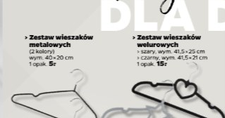 Wieszaki w Netto już od 5 zł - metalowe, welurowe i plastikowe zestawy w różnych wariantach. /Netto /INTERIA.PL