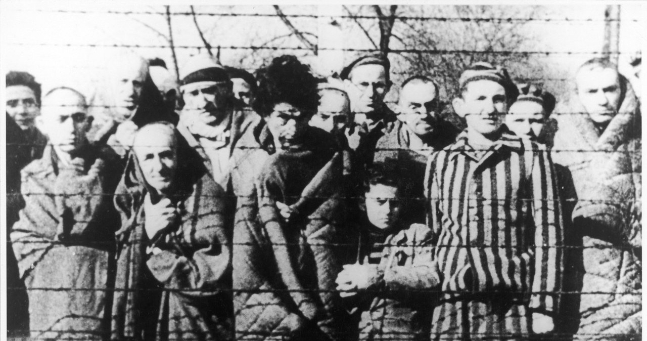 Więźniowie Auschwitz w 1944 r. /Mary Evans Picture Library / Mary Evans Picture Librar / Forum /Agencja FORUM