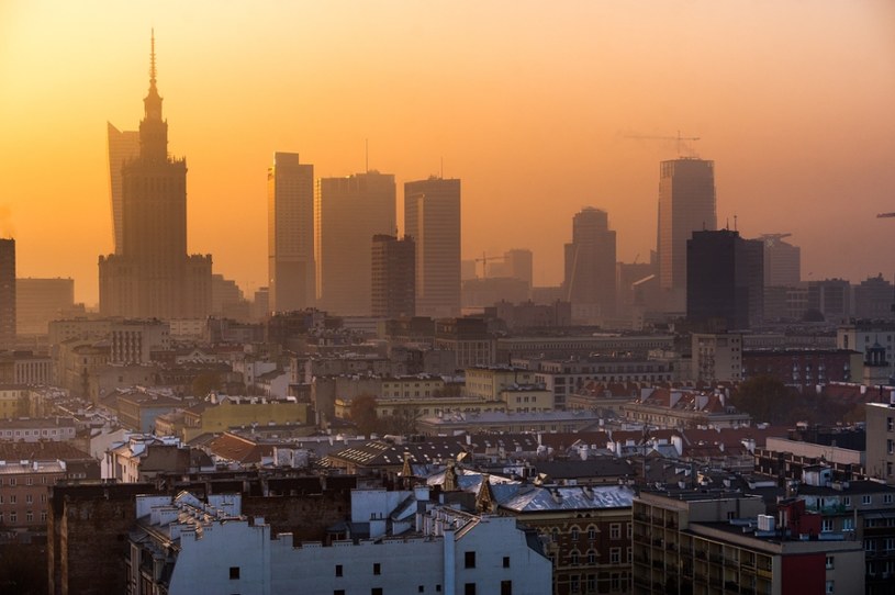Wieżowce w centrum Warszawy /Bartosz Krupa /East News
