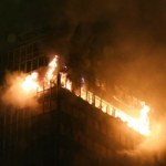 Wieżowiec stanął w ogniu. Dramatyczne sceny