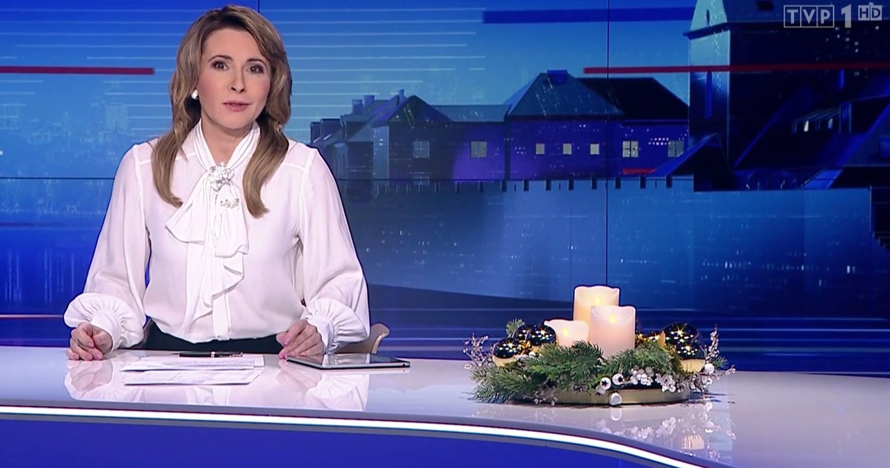 Wigilijne wydanie "Wiadomości" prowadziła Marta Kielczyk /https://wiadomosci.tvp.pl// /materiał zewnętrzny