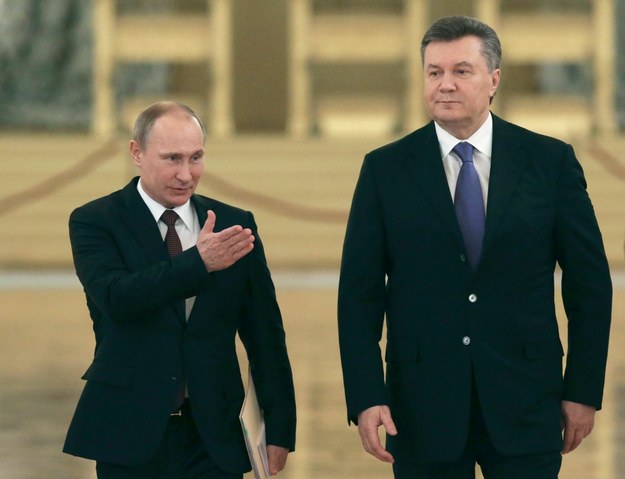 Wiktor Janukowycz i Władimir Putin /SERGEI KARPUKHIN / POOL /PAP/EPA