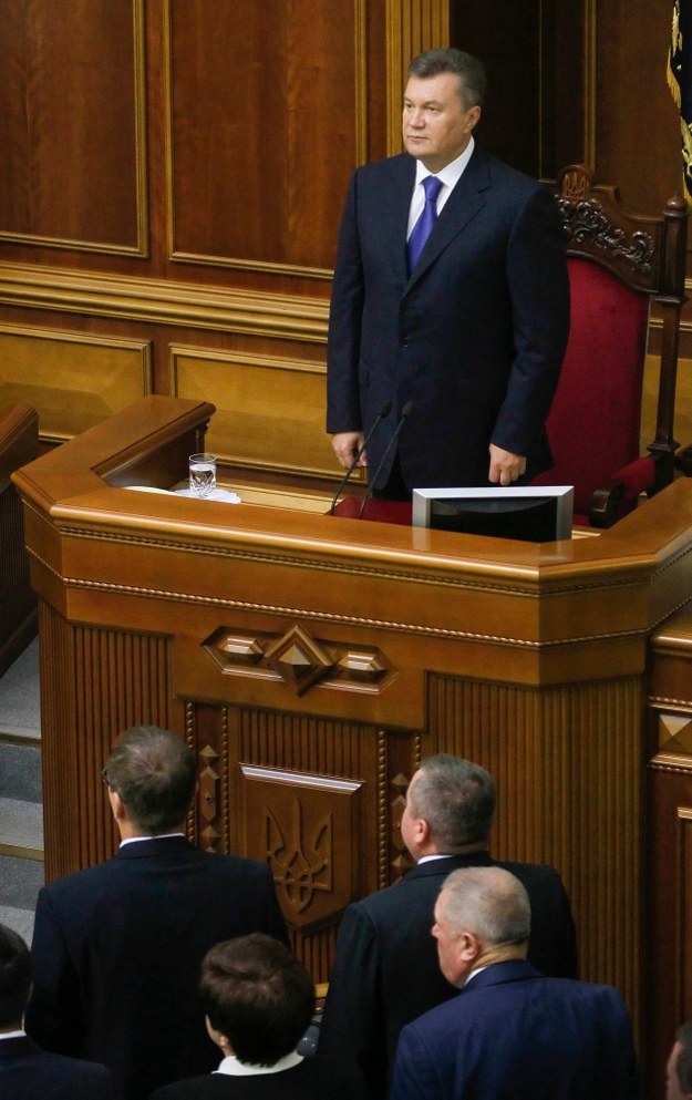 Wiktor Janukowycz. Zdjęcie zrobiono 3 września 2013 roku /SERGEY DOLZHENKO /PAP/EPA