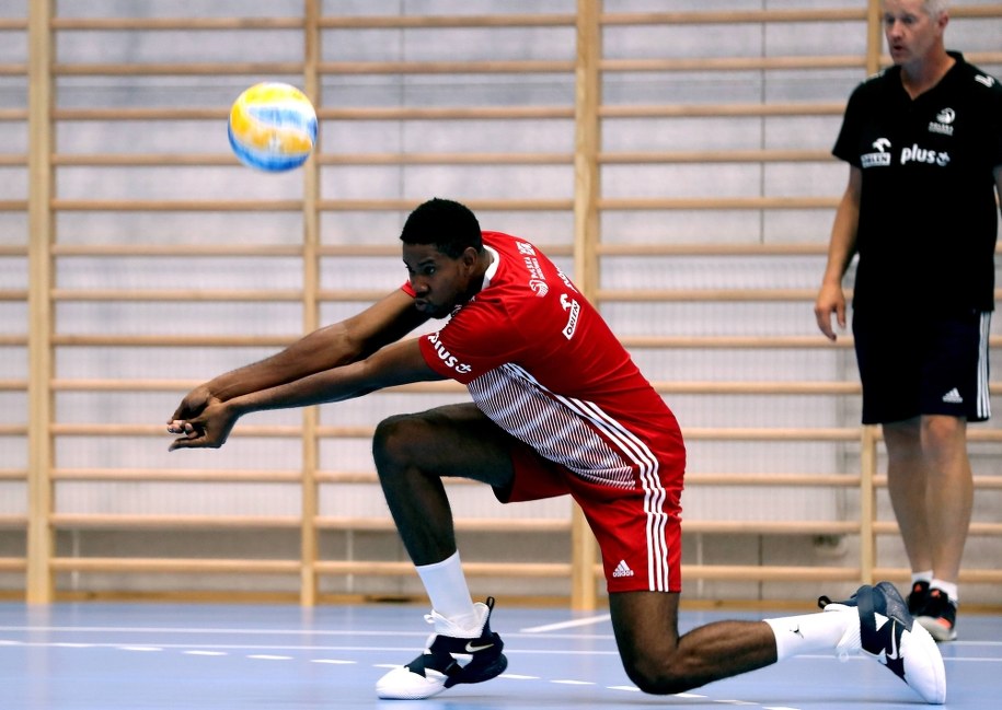 Wilfredo Leon na zgrupowaniu reprezentacji /Grzegorz Mamot /PAP