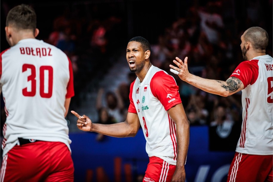 WIlfredo Leon podczas meczu z Niemcami /FIVB.com /