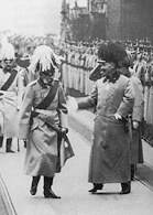 Wilhelm II (z prawej) i cesarz Franciszek Józef, 26 III 1914 /Encyklopedia Internautica