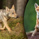 Wilki się tego nie spodziewały. Szczenię porwał nietypowy napastnik