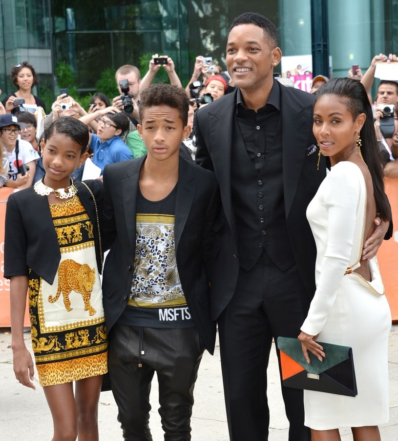 Will Smith z żoną i dziećmi /Alberto E. Rodriguez /Getty Images
