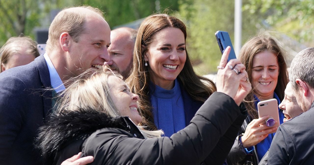 William i Kate złamali protokół i robili selfie /Andrew Milligan - WPA Pool/Getty Images /Getty Images