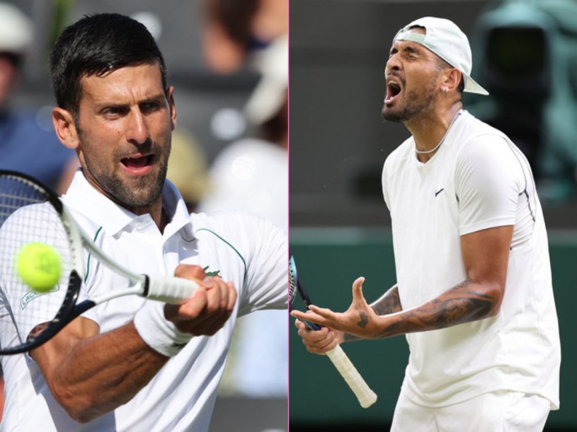 Wimbledon 2022 finał: Nick Kyrgios - Novak Djoković /ADRIAN DENNIS/AFP/AFP /PAP/EPA/KIERAN GALVIN/PAP /PAP