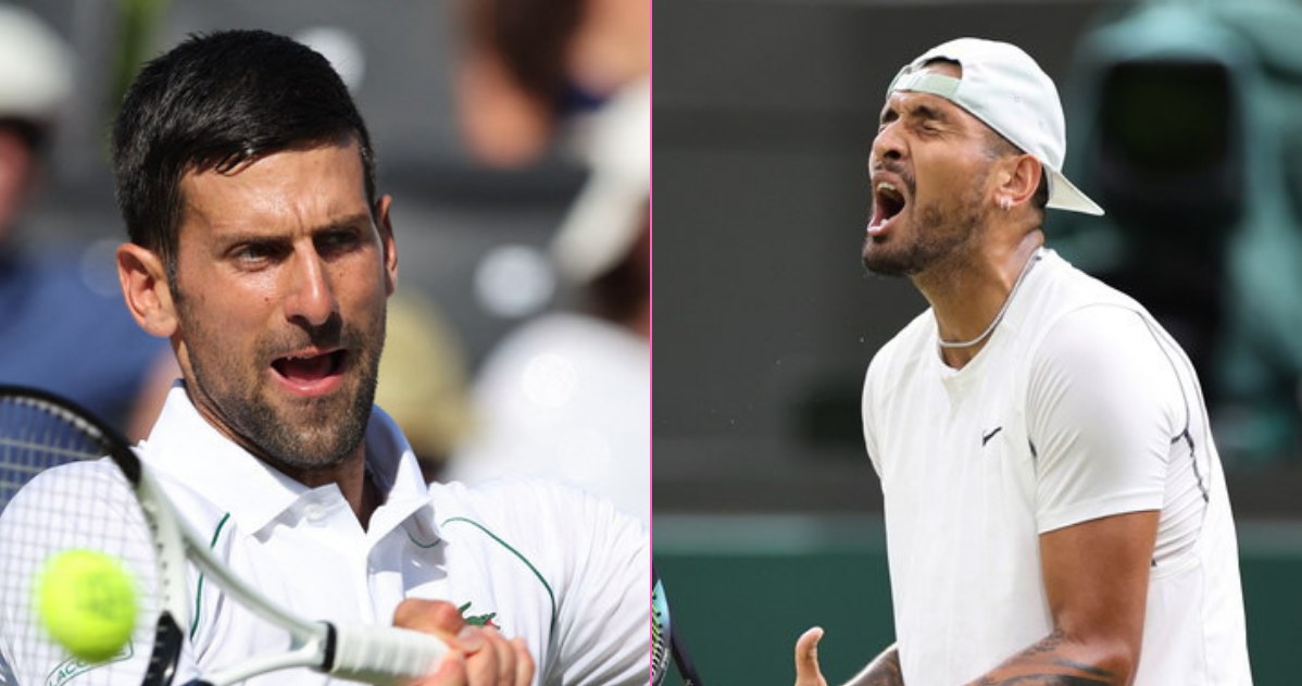 Wimbledon 2022 finał: Nick Kyrgios - Novak Djoković /ADRIAN DENNIS/AFP/AFP /PAP/EPA/KIERAN GALVIN/PAP /PAP